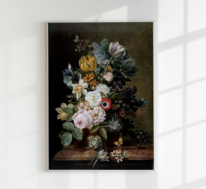 Still Life with Flowers by Eelke Jelles Eelkema Botanical Poster