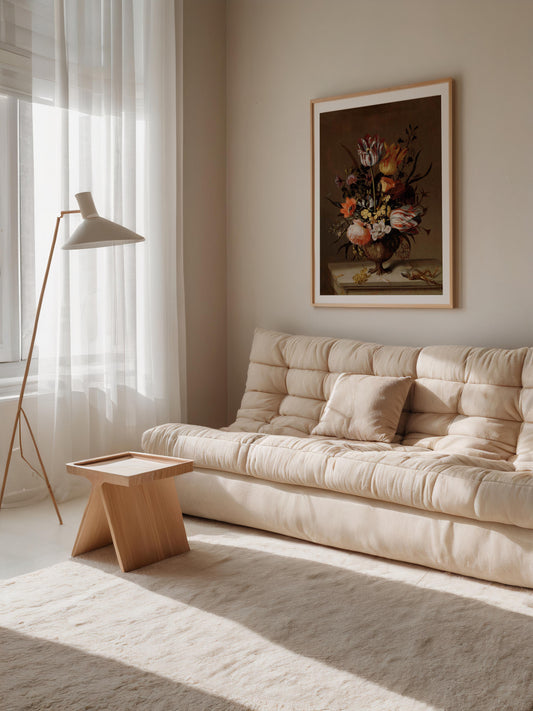 Still Life with a Vase of Flowers and a Dead Frog by Jacob Marrel Botanical Poster