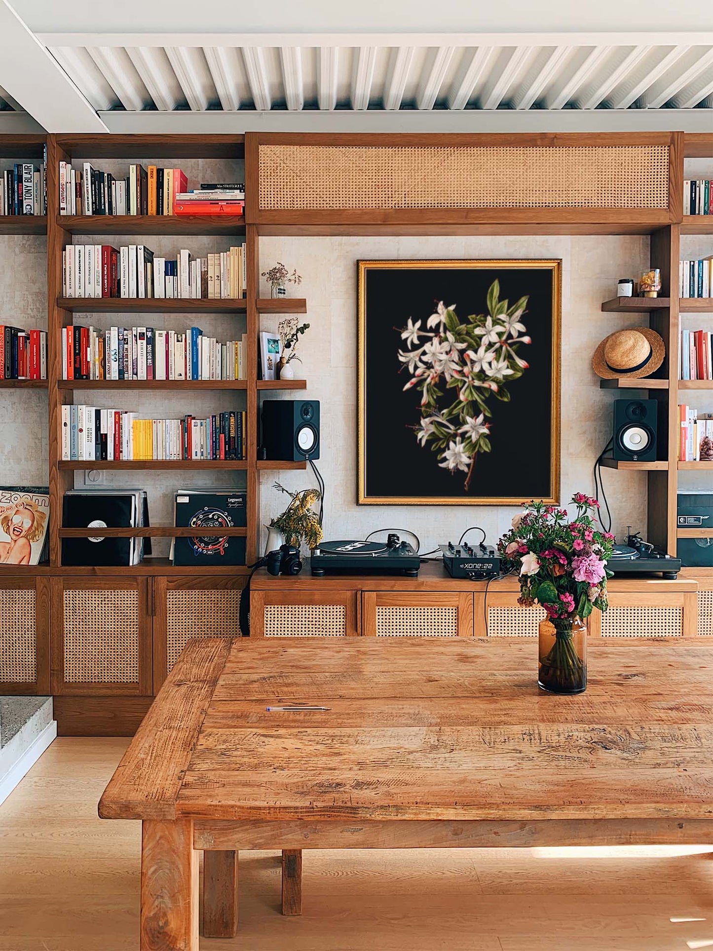 Branch of Azaleas in Bloom by M. de Gijselaar  Botanical Poster