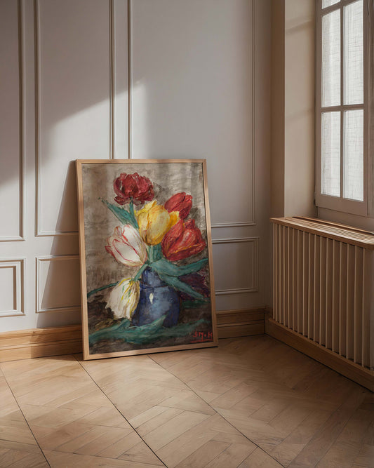 Tulips in a Vase by Sientje Mesdag-van Houten Botanical Poster