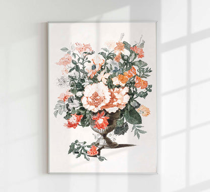 Stone vase with flowers nr 2 by Johan Teyler  Botanical Poster