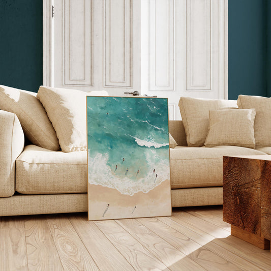 Beach seen from above nr 2 Art Poster