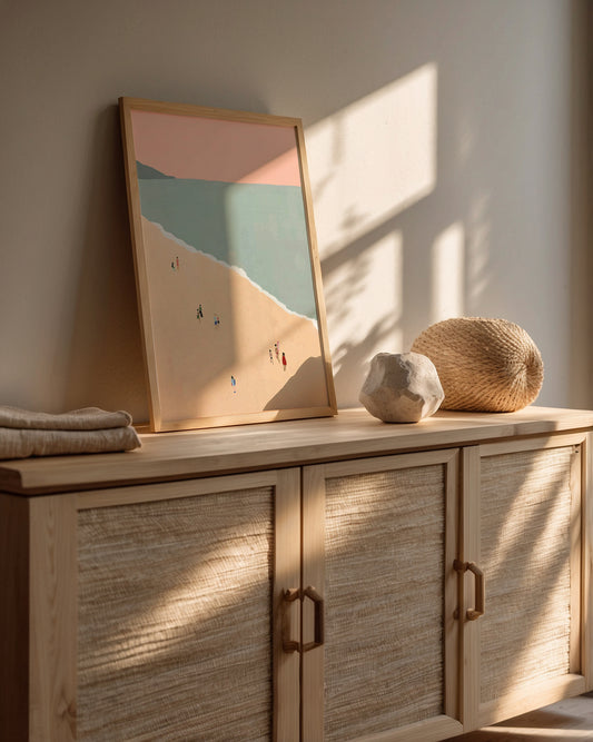 Late Afternoon at the Beach Art Poster