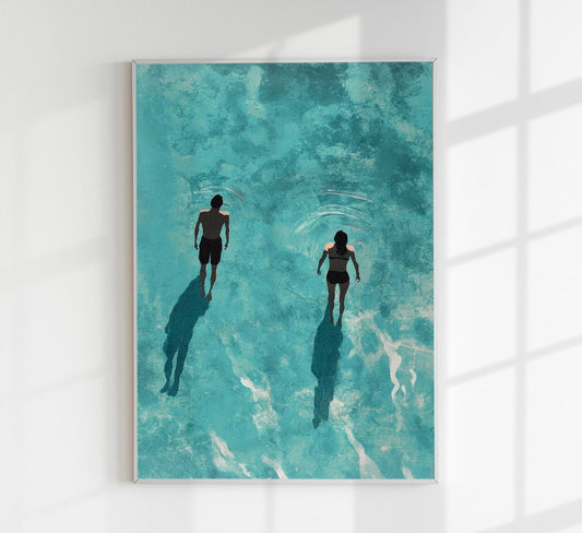 In the Water Art Poster