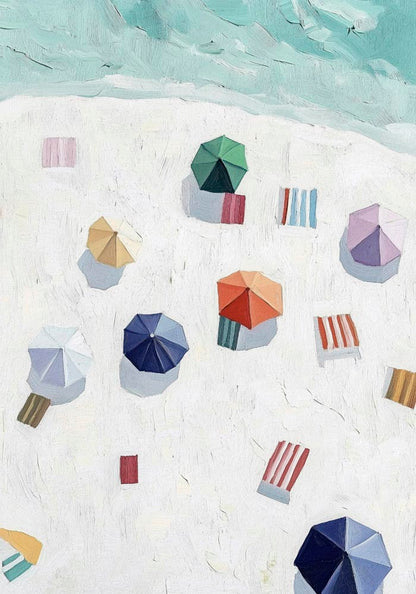 A day at the beach Art Print