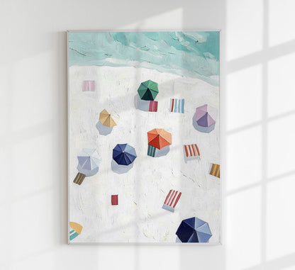 A day at the beach Art Print