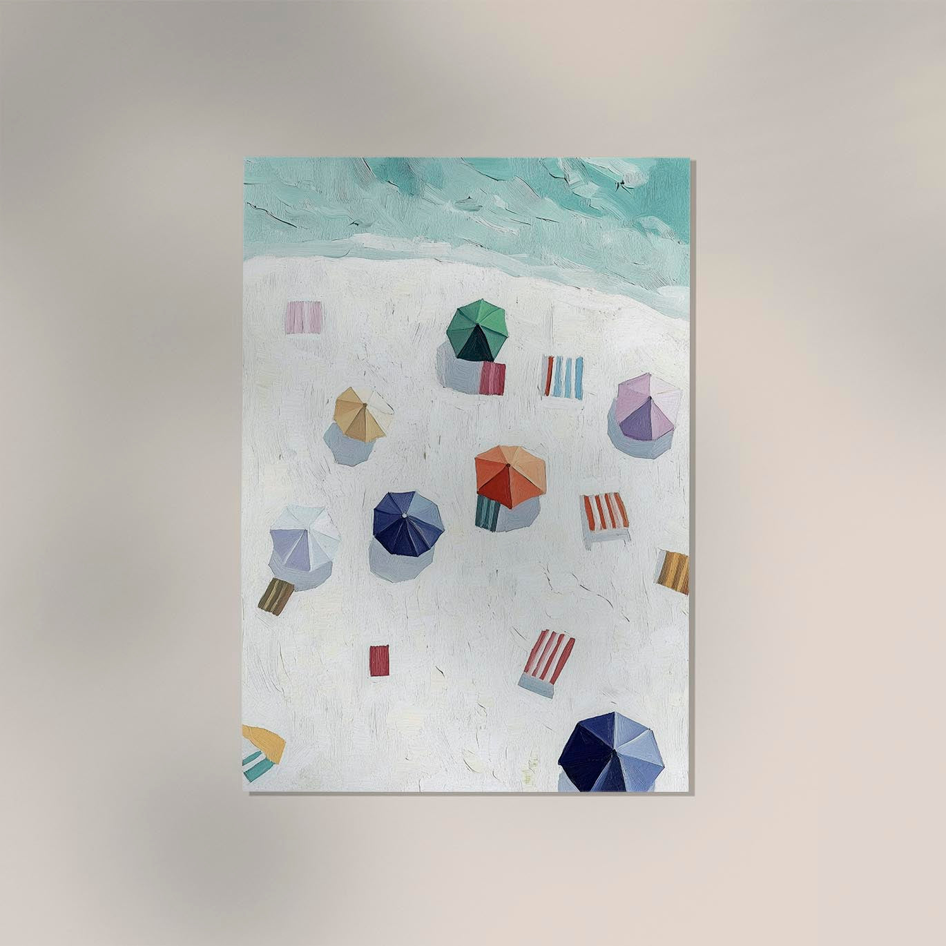 A day at the beach Art Print