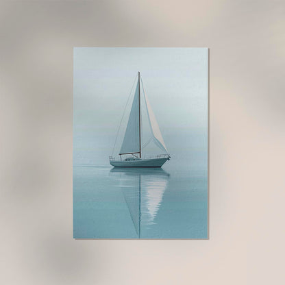 Sailboat sailing in calm waters Art Poster