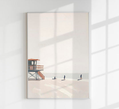 A calm day at the beach Art Poster