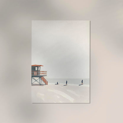 A calm day at the beach Art Poster