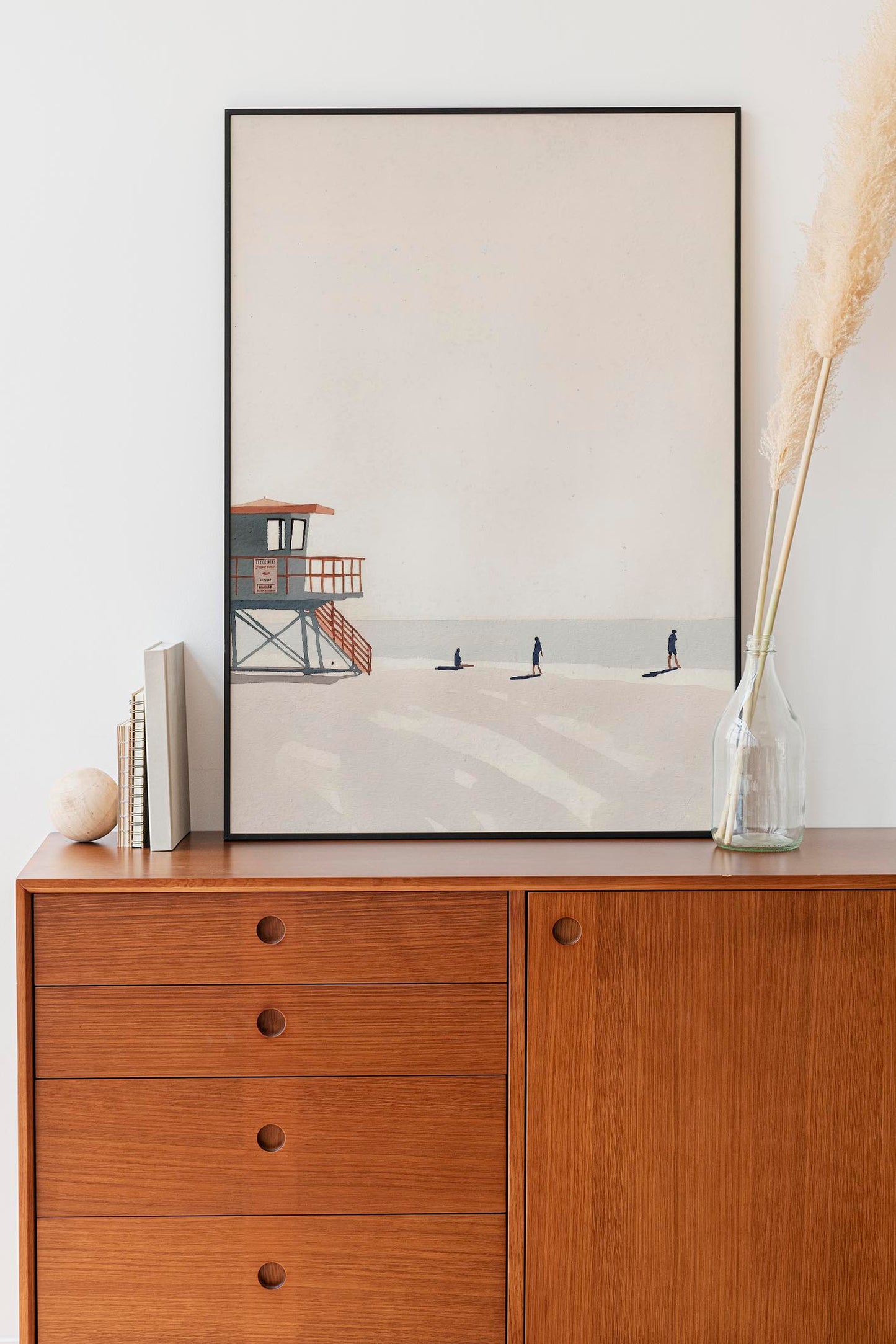 A calm day at the beach Art Poster