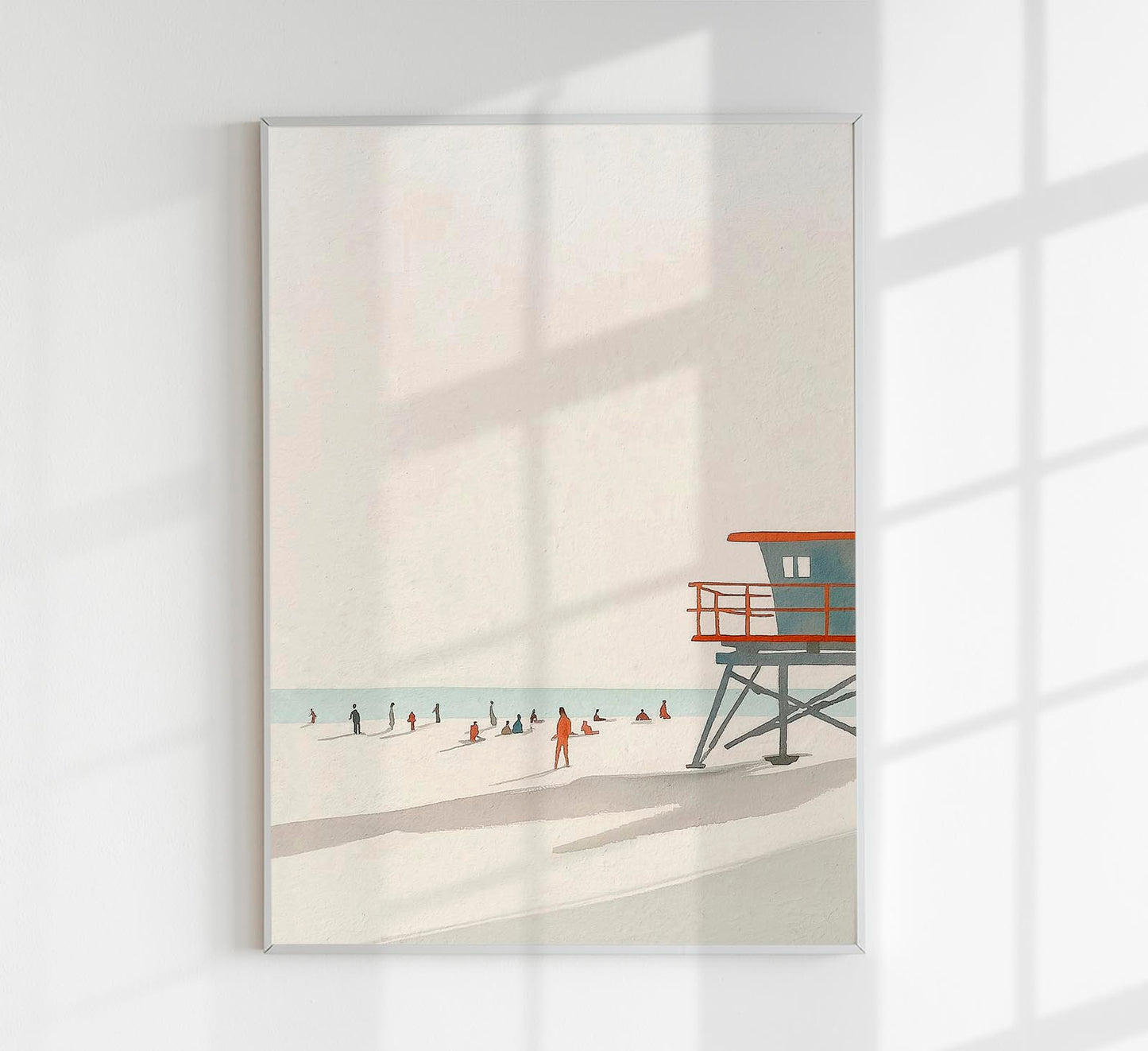 A calm day at the beach nr 2 Art Poster