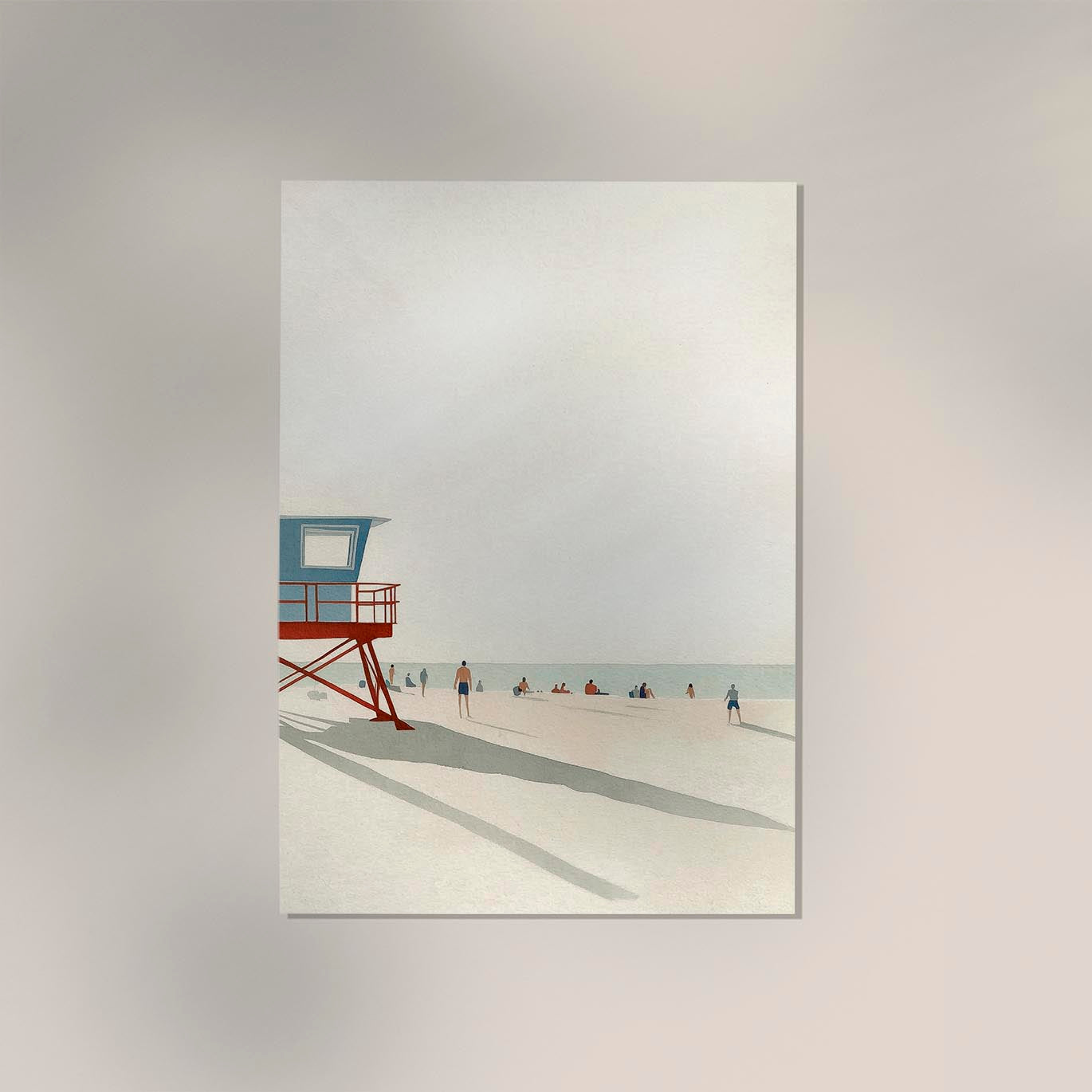 A calm day at the beach nr 3 Art Poster