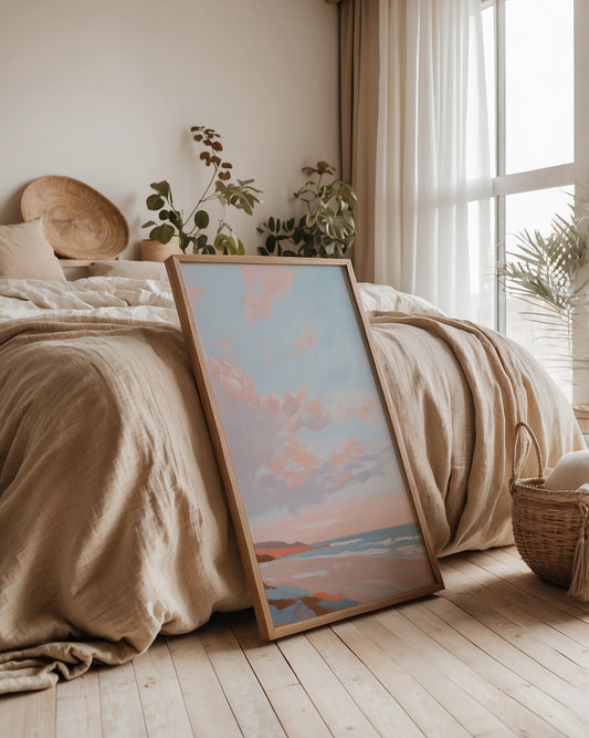 Sunset on the beach nr 2 Art Print