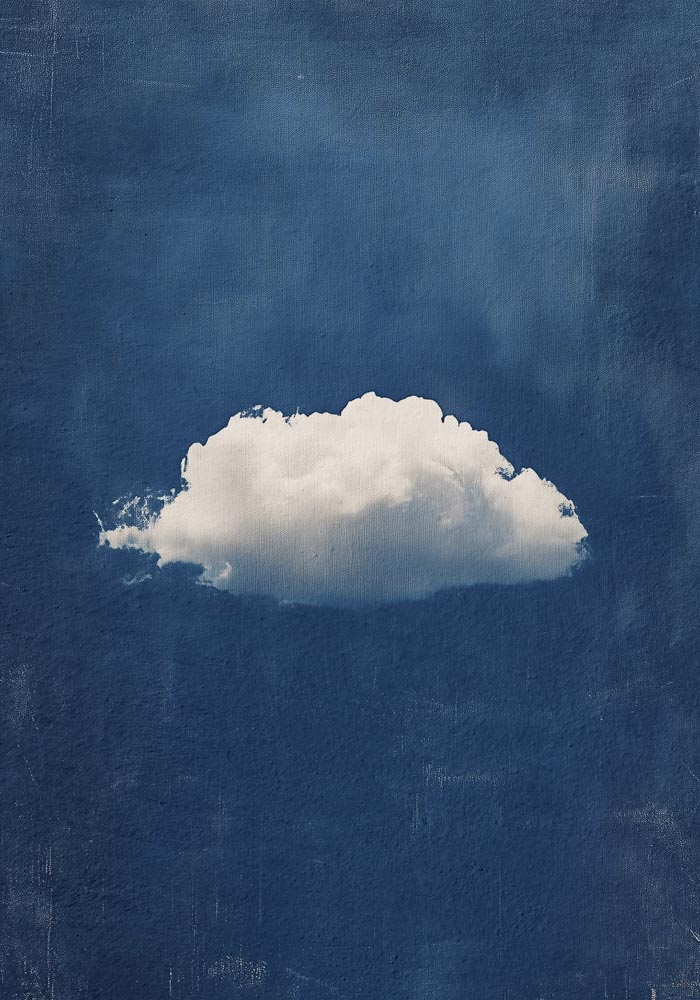 Blue Sky and the Cloud Art Print