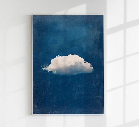 Blue Sky and the Cloud Art Print
