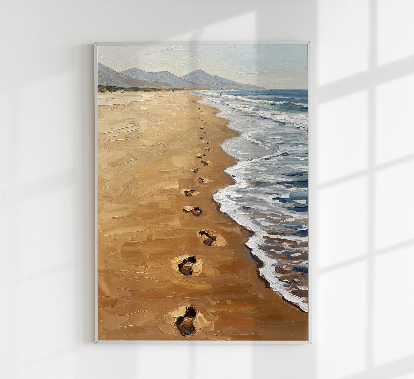 A walk at Fuerteventura's Beach Art Poster