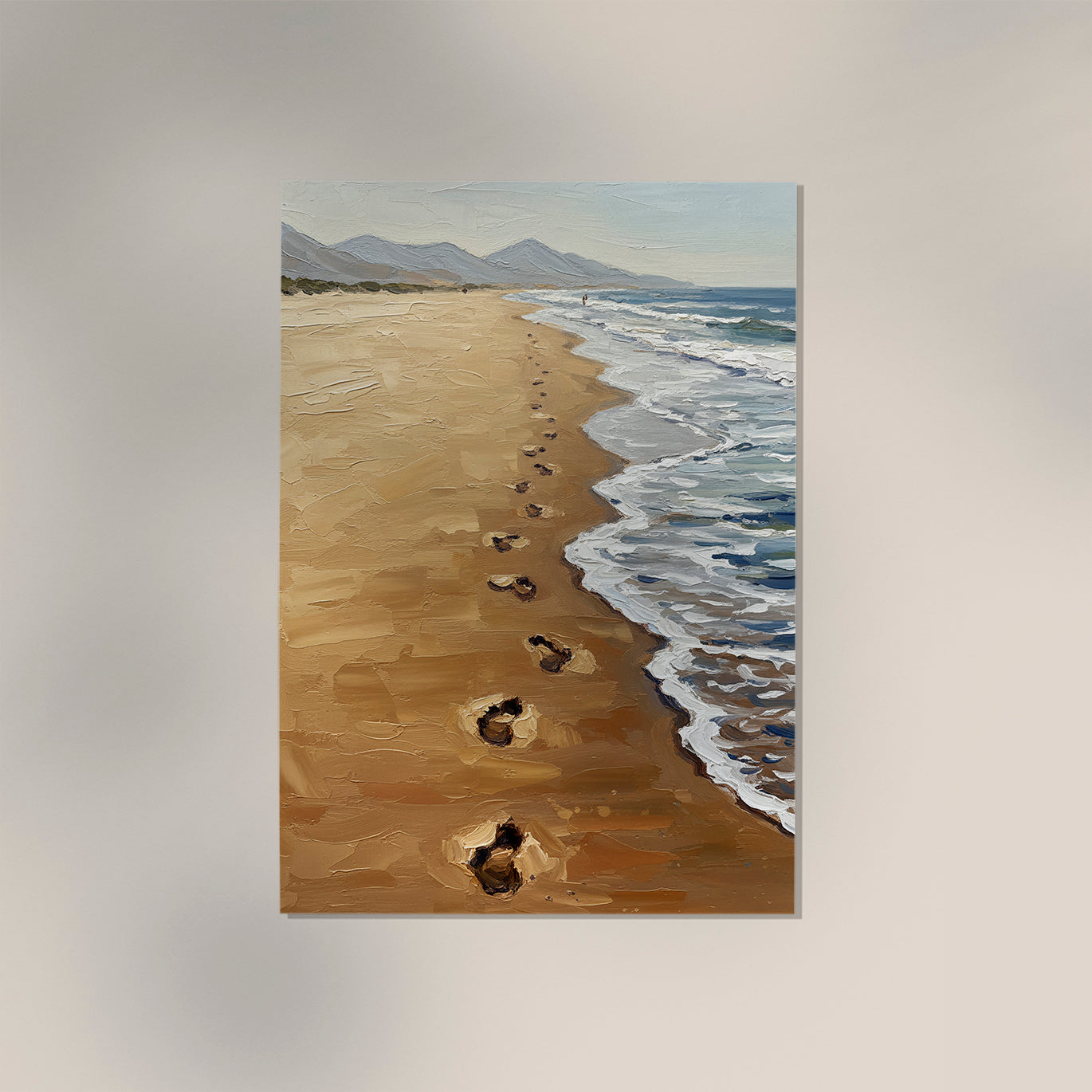 A walk at Fuerteventura's Beach Art Poster