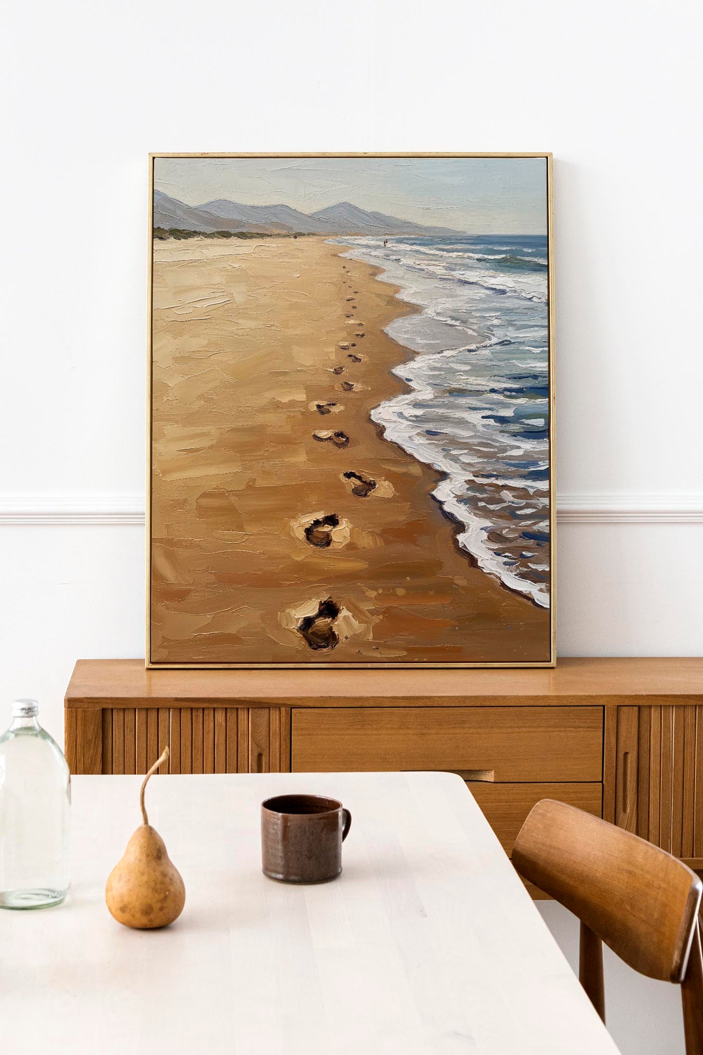 A walk at Fuerteventura's Beach Art Poster