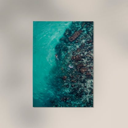 Floating over the rocks Art Poster