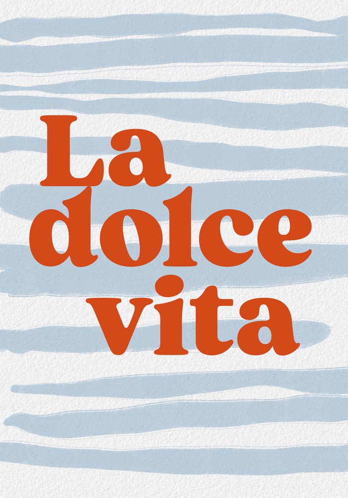 La Dolce Vita Art Poster