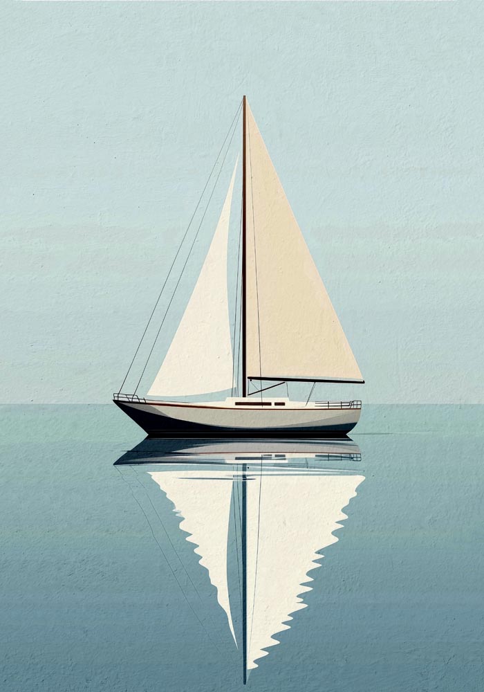 Sailing day Art Poster