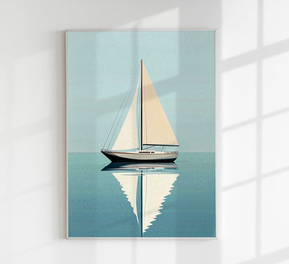 Sailing day Art Poster