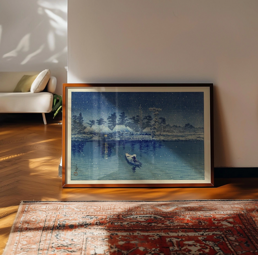 Japanese Fishermen by Hasui