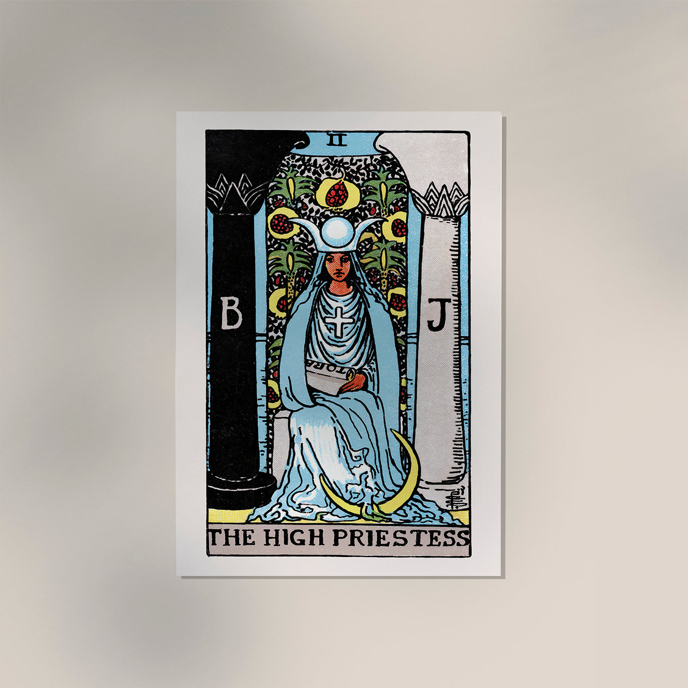 The High Priestess Tarot Art Poster