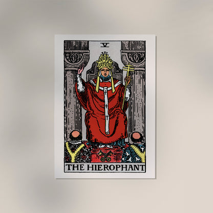 The Hierophant Tarot Art Poster