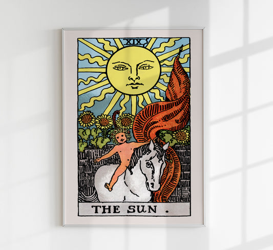 The Sun Tarot Art Poster