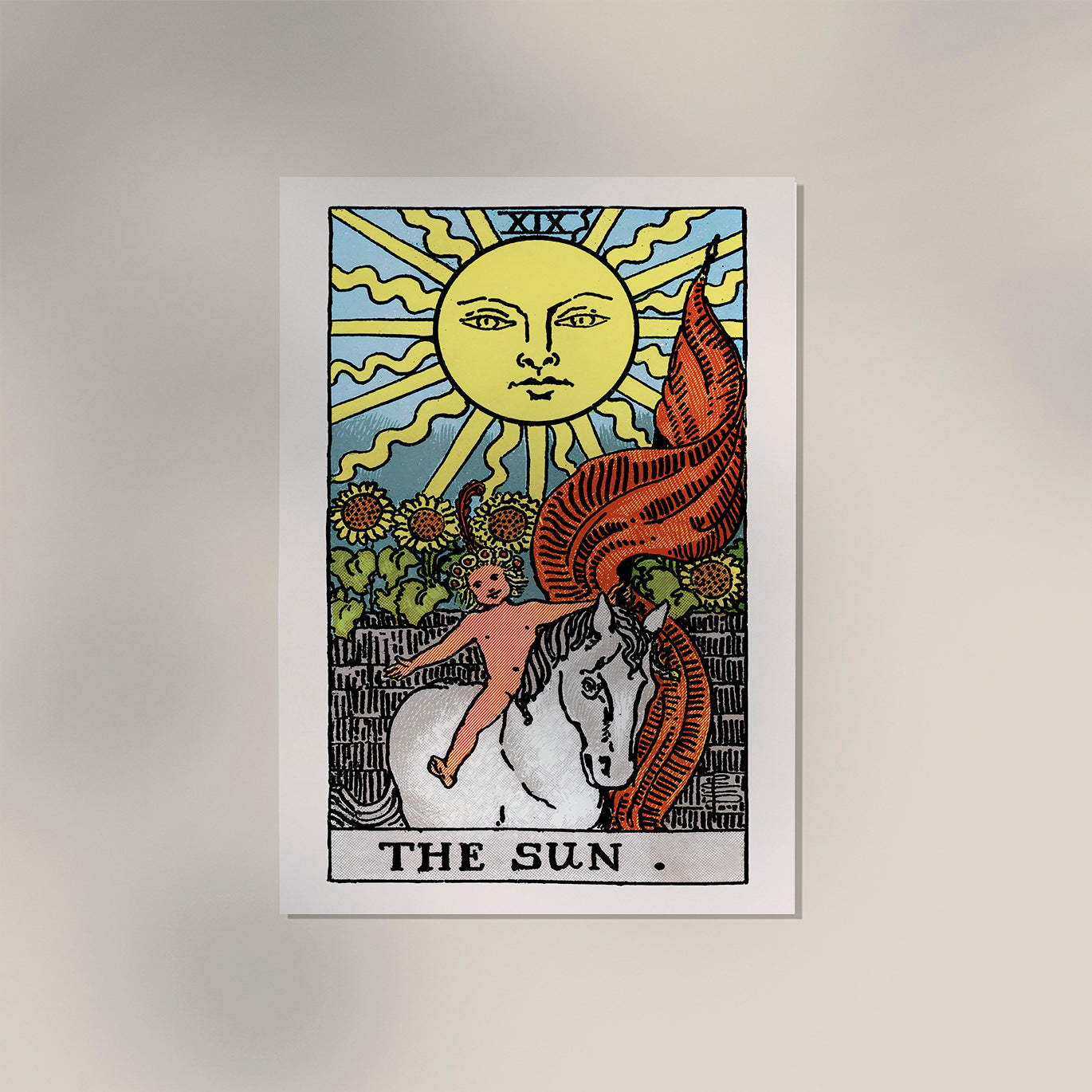 The Sun Tarot Art Poster