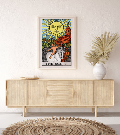 The Sun Tarot Art Poster