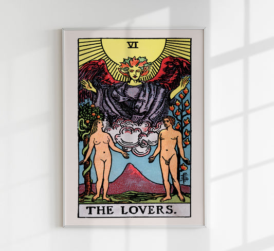 The Lovers Tarot Art Poster