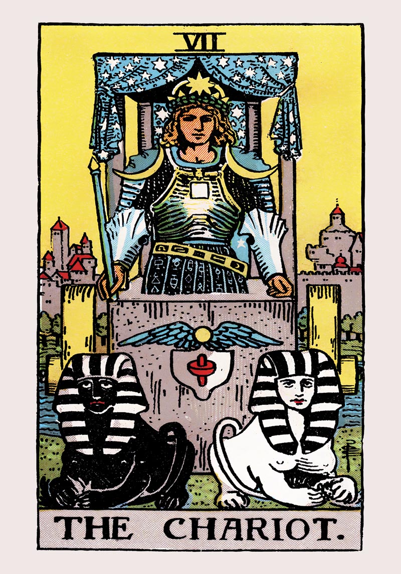 The Chariot Tarot Art Poster