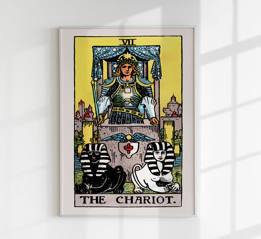 The Chariot Tarot Art Poster