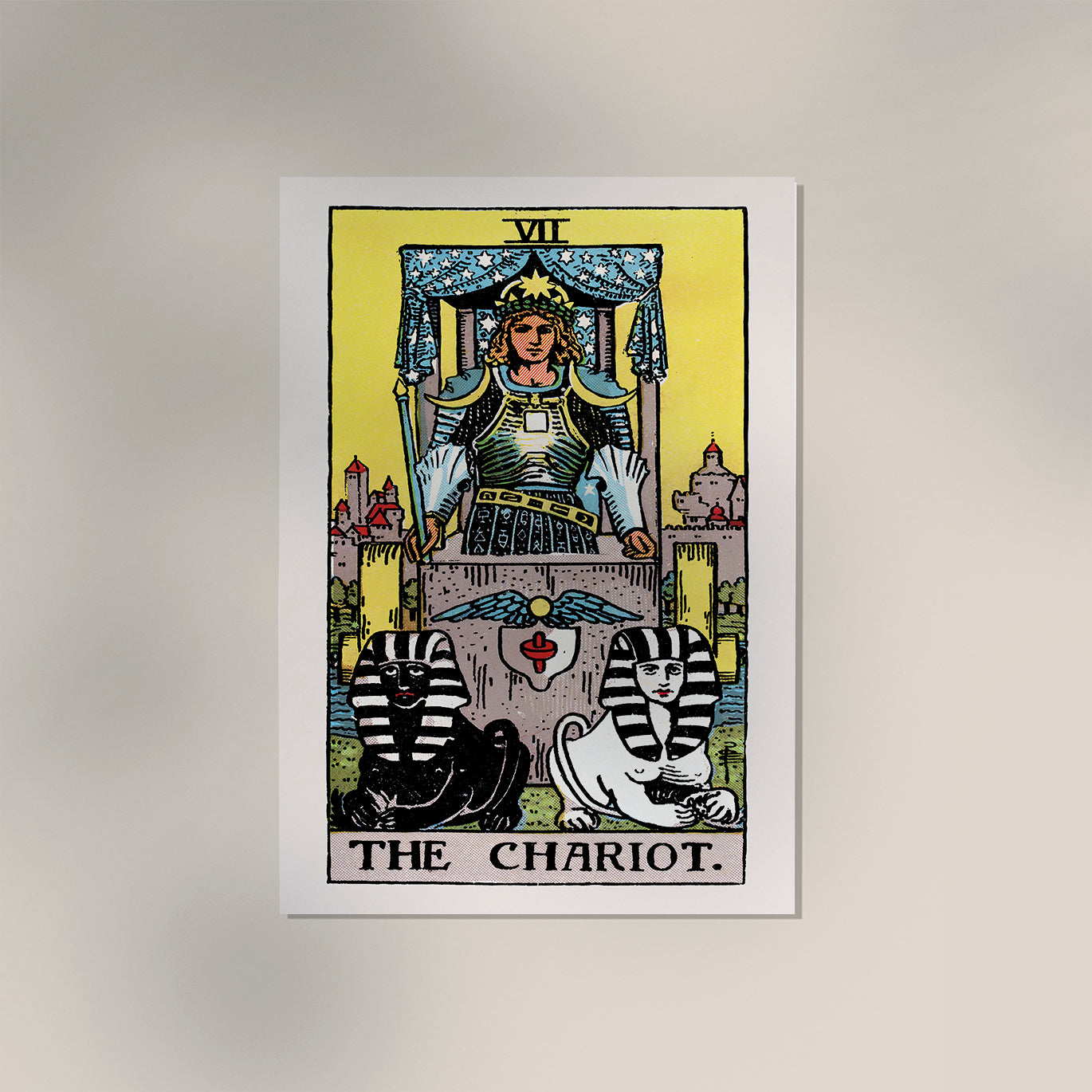 The Chariot Tarot Art Poster