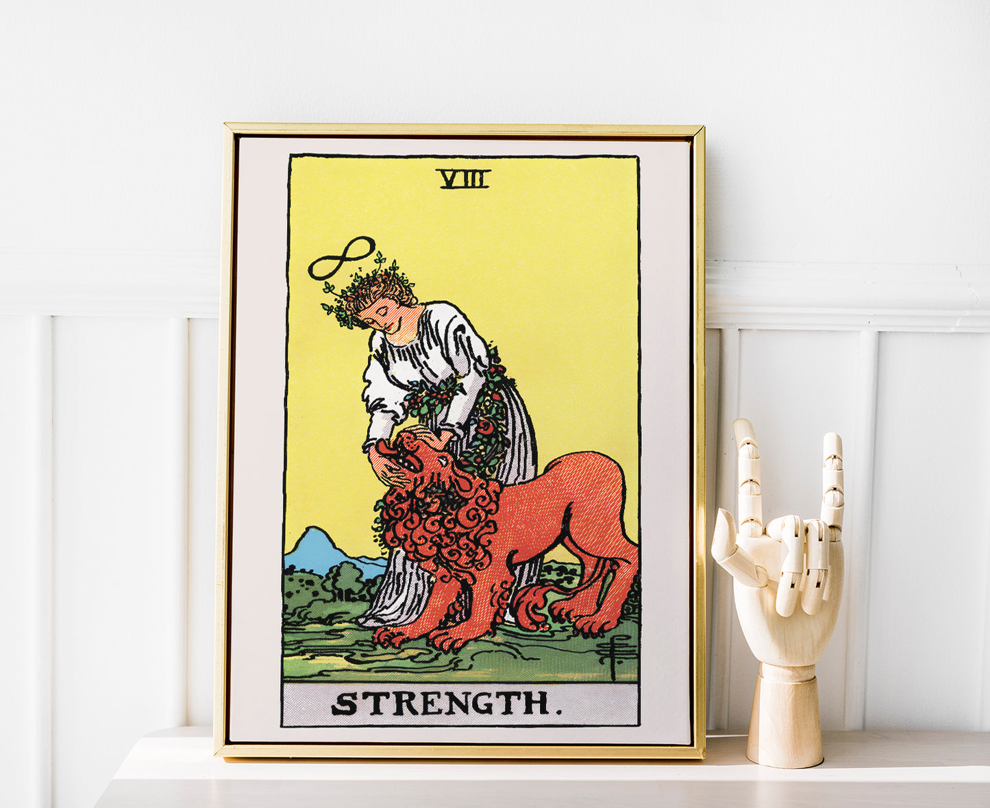 Strength Tarot Art Poster