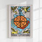 Wheel of fortune Tarot Art Poster