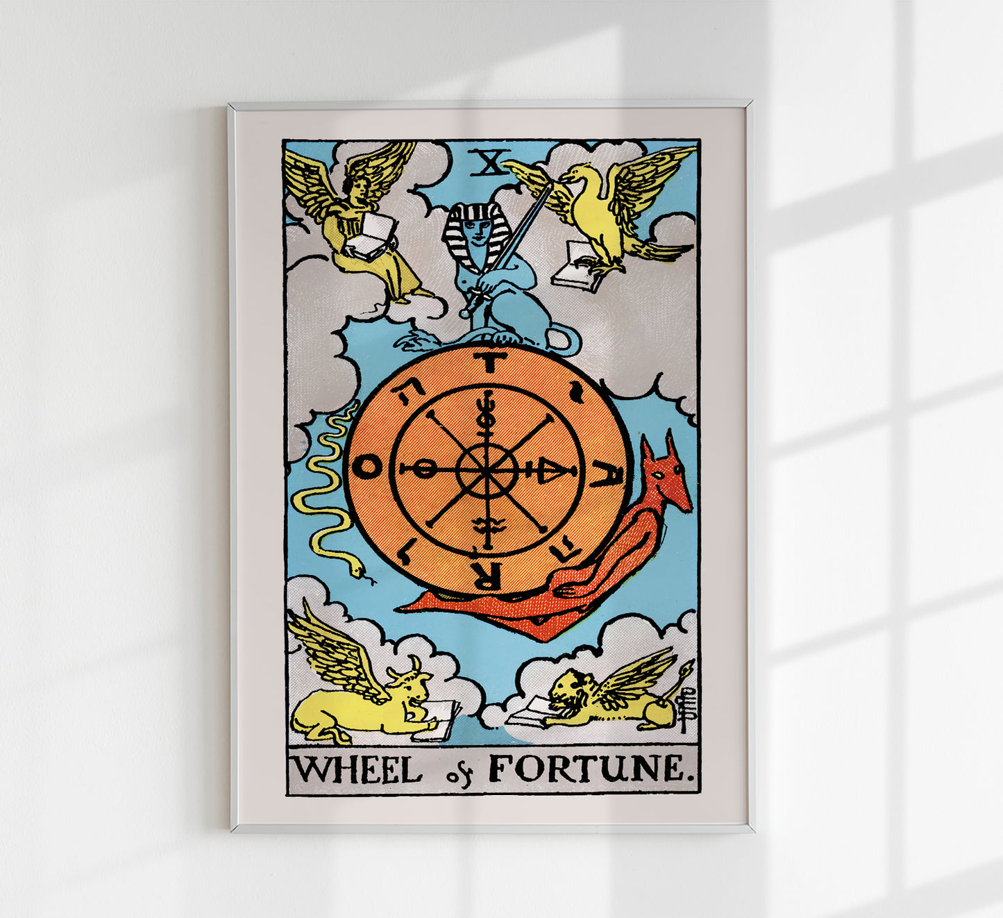 Wheel of fortune Tarot Art Poster