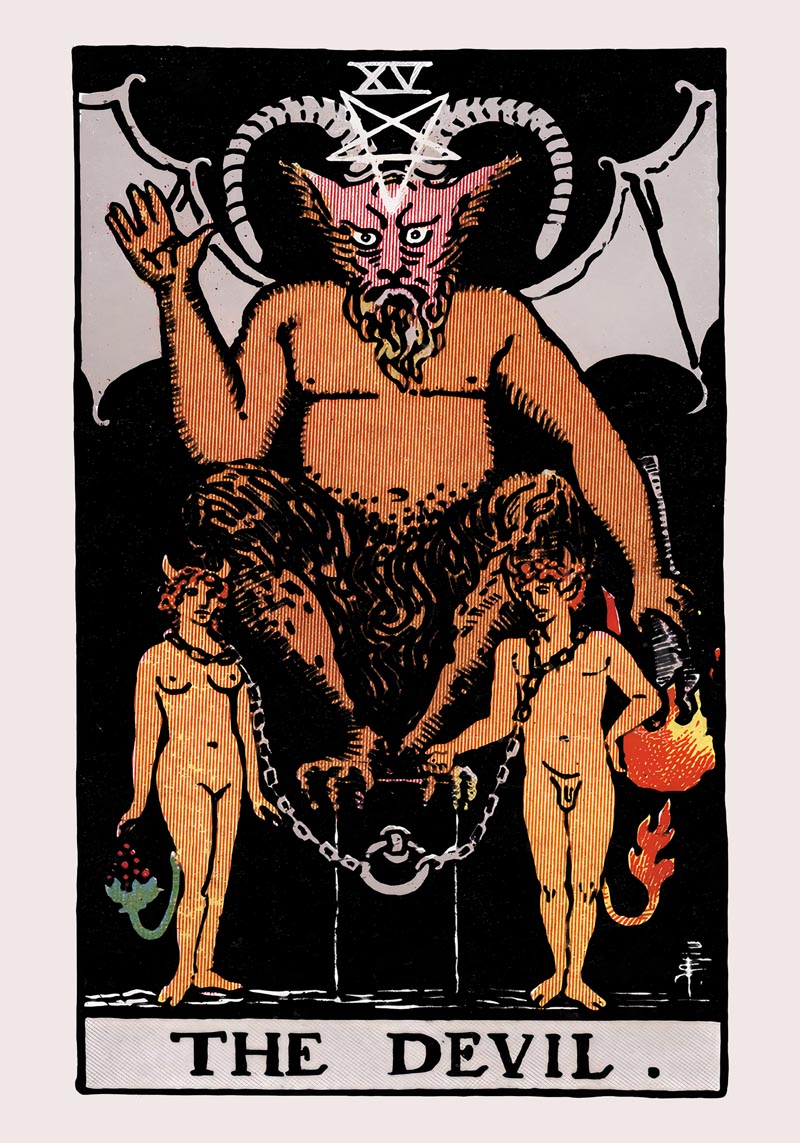 The Devil Tarot Art Poster