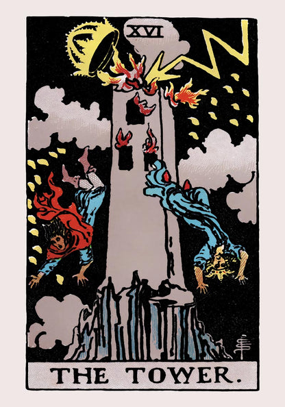 The Tower Tarot Art Poster