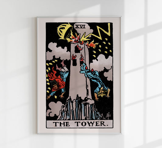 The Tower Tarot Art Poster