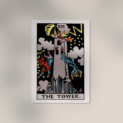 The Tower Tarot Art Poster