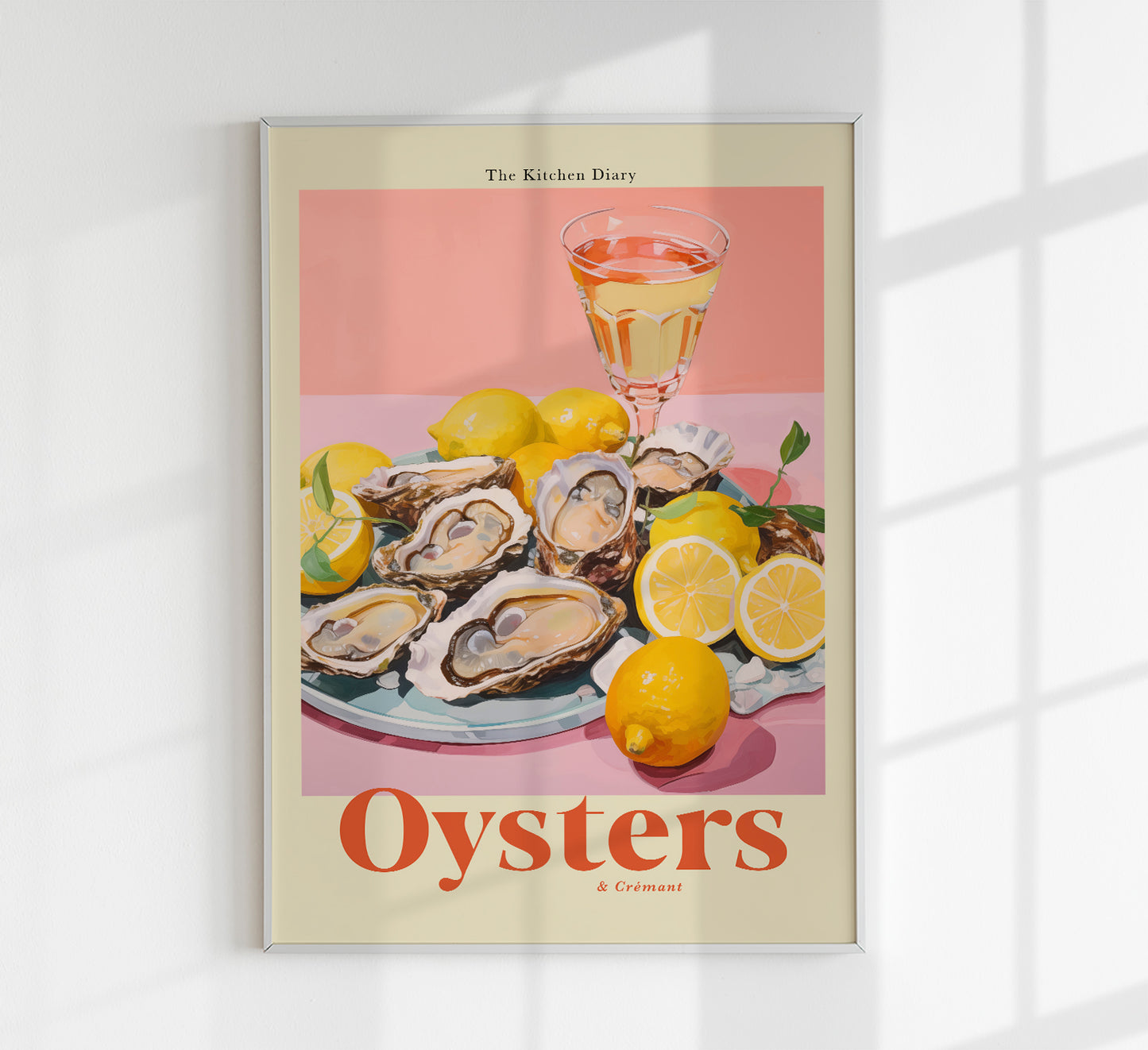 The Kitchen Diary: Oyster & Cremant Poster