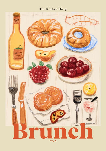 The Kitchen Diary: Brunch Club Poster