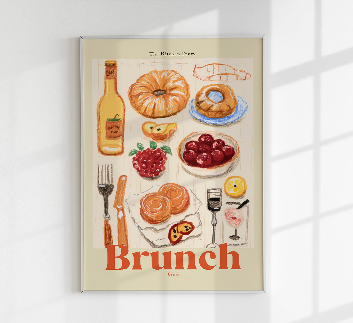 The Kitchen Diary: Brunch Club Poster