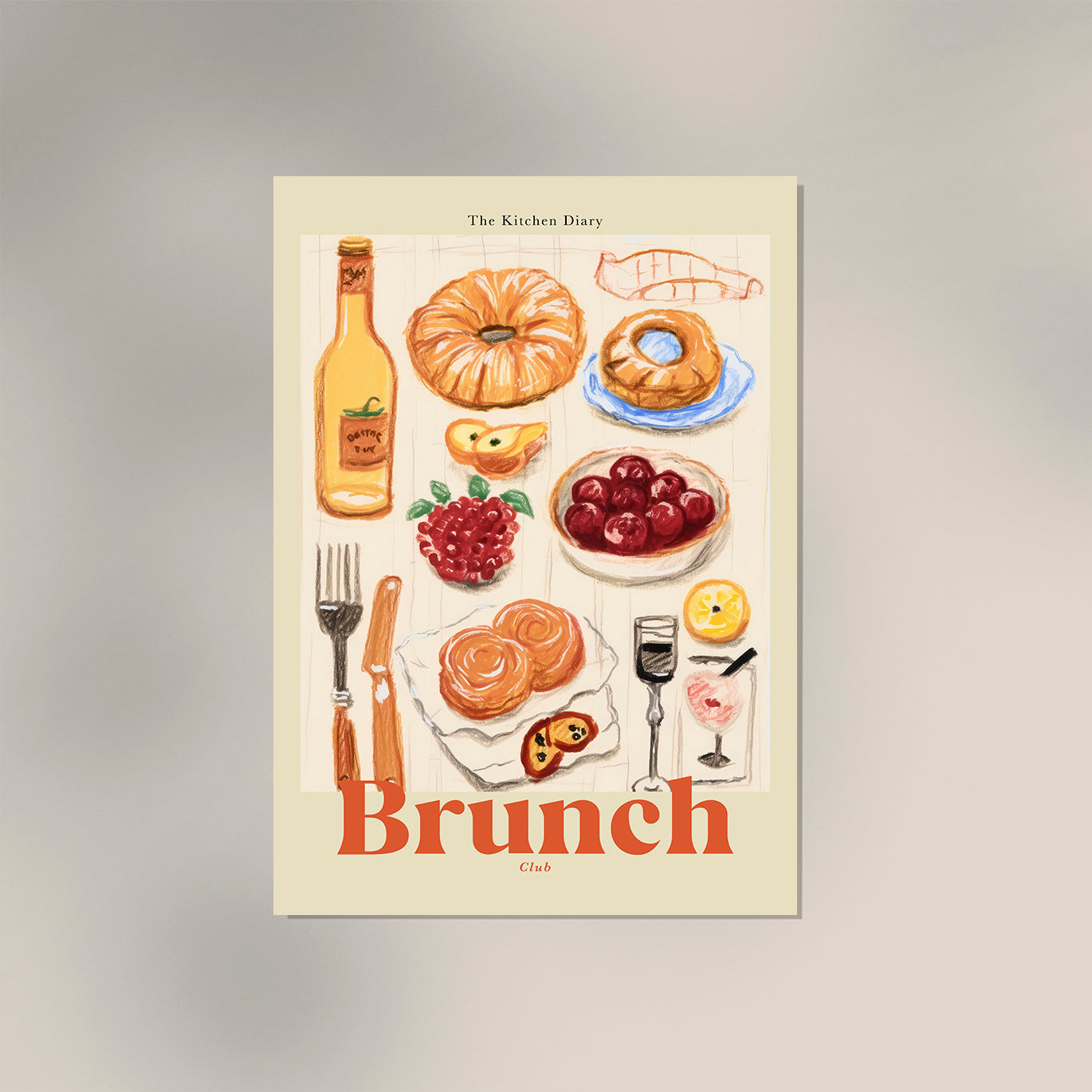 The Kitchen Diary: Brunch Club Poster