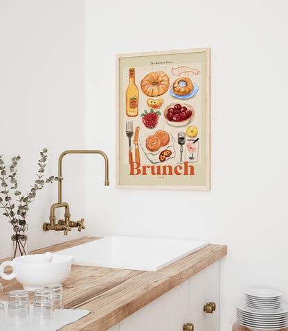 The Kitchen Diary: Brunch Club Poster