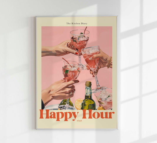 The Kitchen Diary: Happy Hour Club Poster